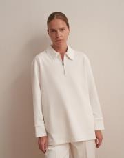 fermuarlı sweatshirt ekru 9