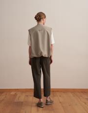 fermuar kapamalı volanlı yelek çağla yeşili 3