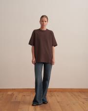 basic tişört kahverengi