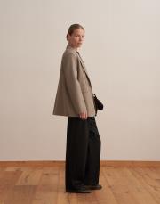 tek düğmeli blazer açık haki 2