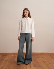 polo yaka tişört ekru 2