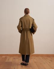 koton kruvaze trençkot zeytin yeşili 5