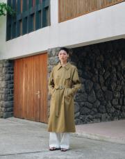 koton kruvaze trençkot zeytin yeşili 6