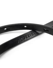 oval tokalı deri kemer siyah 5