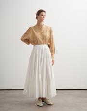 büzdürme kol detaylı gömlek sarı 2