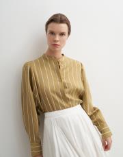 kol detaylı çizgili gömlek yeşil 5