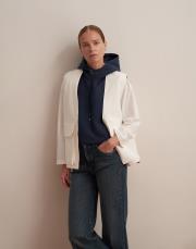 v yaka fermuarlı yelek ekru 7