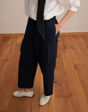 kargo cepli bol pantolon lacivert 4