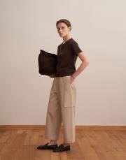 kargo cepli bol pantolon bej 2