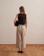 kargo cepli bol pantolon bej 7