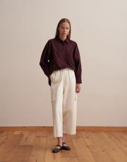 kargo cepli bol pantolon ekru 5