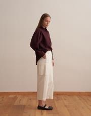 kargo cepli bol pantolon ekru 6