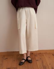 kargo cepli bol pantolon ekru 9
