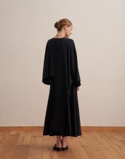 asimetrik kesim pelerin siyah 7