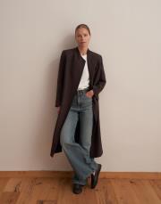 kruvaze uzun blazer kahverengi 3