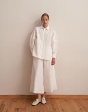 %100 pamuk balon kol gömlek ekru 5