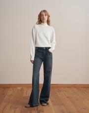 balıkçı yaka triko kazak ekru