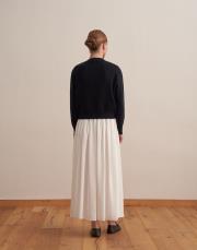 kaplama düğmeli triko hırka lacivert 4