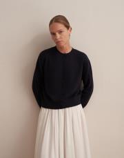 kaplama düğmeli triko hırka lacivert 5