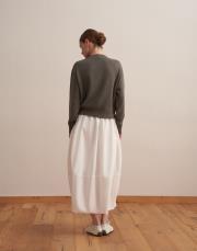 kaplama düğmeli triko hırka kurşun  5