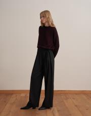 kaplama düğmeli triko hırka bordo 3