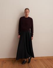 kaplama düğmeli triko hırka bordo 4