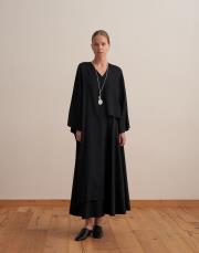 a kesim volanlı etek siyah 5