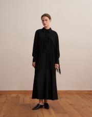 a kesim volanlı etek siyah 6