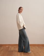 keten karışımlı biritli ceket ekru 3