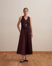 %100 pamuk bol kesim pantolon mürdüm