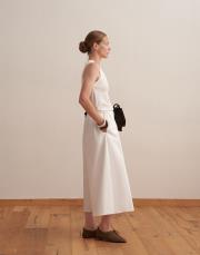 %100 pamuk bol kesim pantolon ekru 3