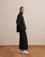 fermuarlı modal spor takım siyah 6