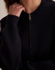 fermuarlı pamuk triko hırka lacivert 6