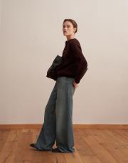 fermuarlı pamuk triko hırka burgonya 2