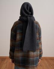 kapüşonlu triko atkı antrasit 3