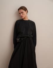 yün karışımlı triko hırka antrasit 7