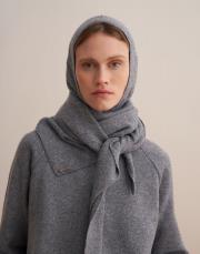 yün karışımlı triko bere gri