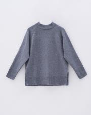 yün karışımlı balıkçı yaka triko kazak gri 6