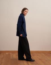 yün karışımlı balıkçı yaka triko kazak lacivert 4