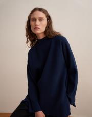 yün karışımlı balıkçı yaka triko kazak lacivert 5