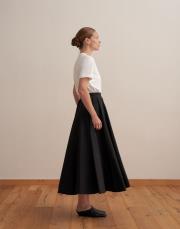 kesik detaylı teknik etek siyah 4