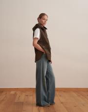 kapüşonlu spor yelek haki 2