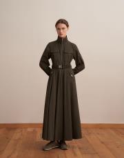 fermuarlı teknik spor elbise haki 2