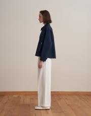 fermuarlı koton ceket lacivert 2