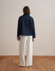 fermuarlı koton ceket lacivert 3