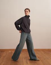 fermuarlı yüksek yaka teknik sweatshirt antrasit 2