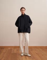 kemer detaylı teknik ceket lacivert 2