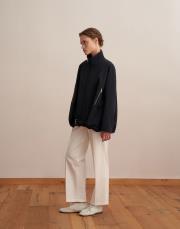 kemer detaylı teknik ceket lacivert 6