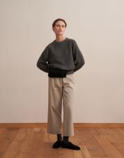 %100 koton straight pantolon çağla yeşili 2