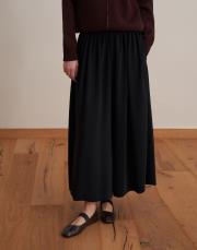 pileli bol kesim pantolon siyah 6